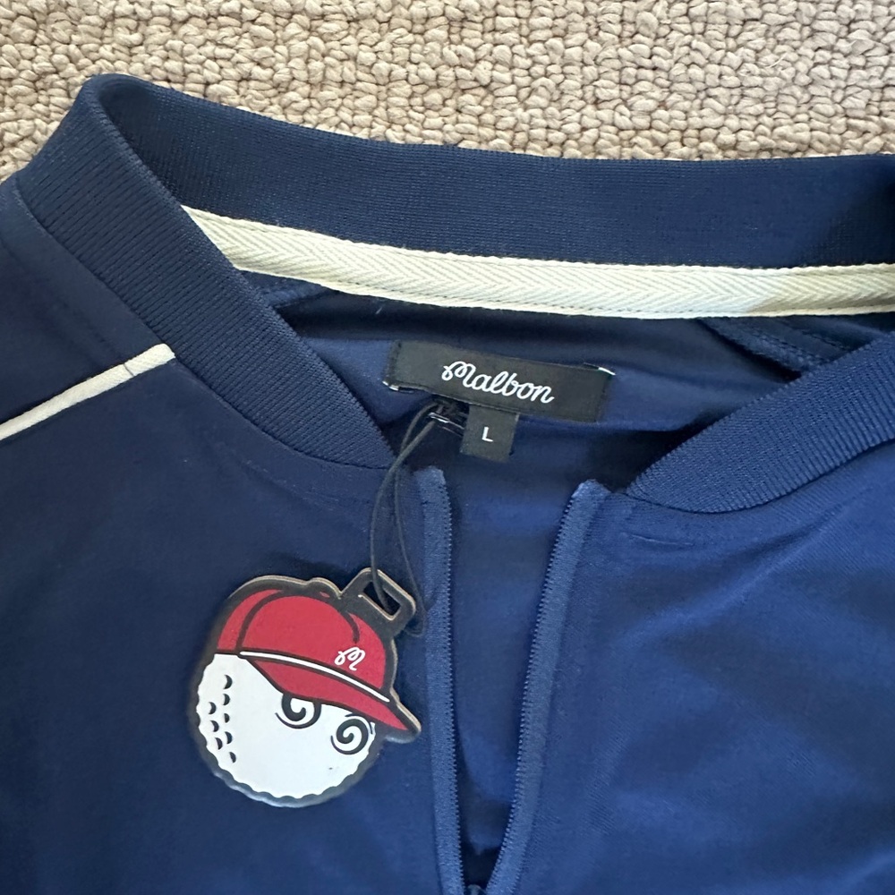 Malbon Women’s Quarter zip Golf Tee - Picture 2 of 3